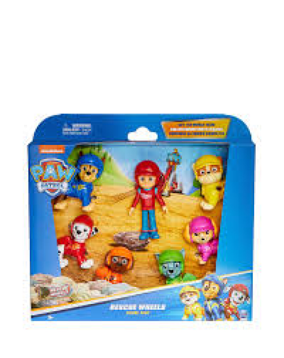 Paquete de regalo con figuras de Paw Patrol Rescue Wheels 