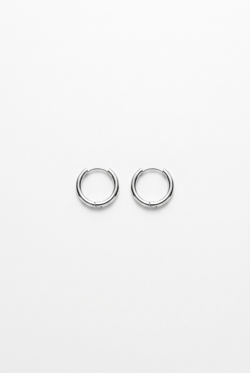 Aros acero extra small - plateado 