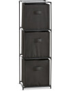 Armario DAMHUS con 3 cajas negro/gris Armario DAMHUS con 3 cajas negro/gris