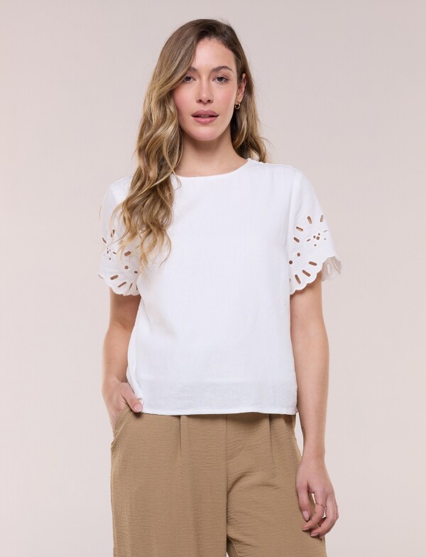 Blusa De Lino Calada CRUDO