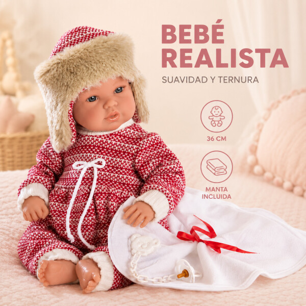 Muñeca Llorens Bebe Recién Nacido Lloron Invierno Niñas Muñeca Llorens Bebe Recién Nacido Lloron Invierno Niñas