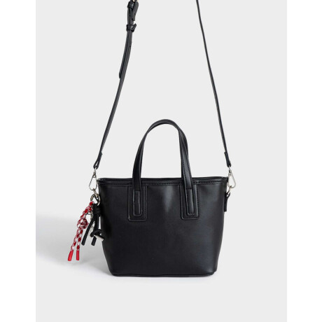 Cartera City Con Charm Negro