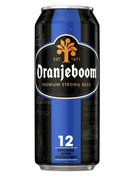 Lata de cerveza Oranjeboom Súper Strong 12% de 500cc Lata de cerveza Oranjeboom Súper Strong 12% de 500cc