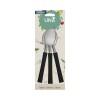 UNA Set 3 Cucharas te M.Plastico Negrol 83345/5 UNA Set 3 Cucharas te M.Plastico Negrol 83345/5