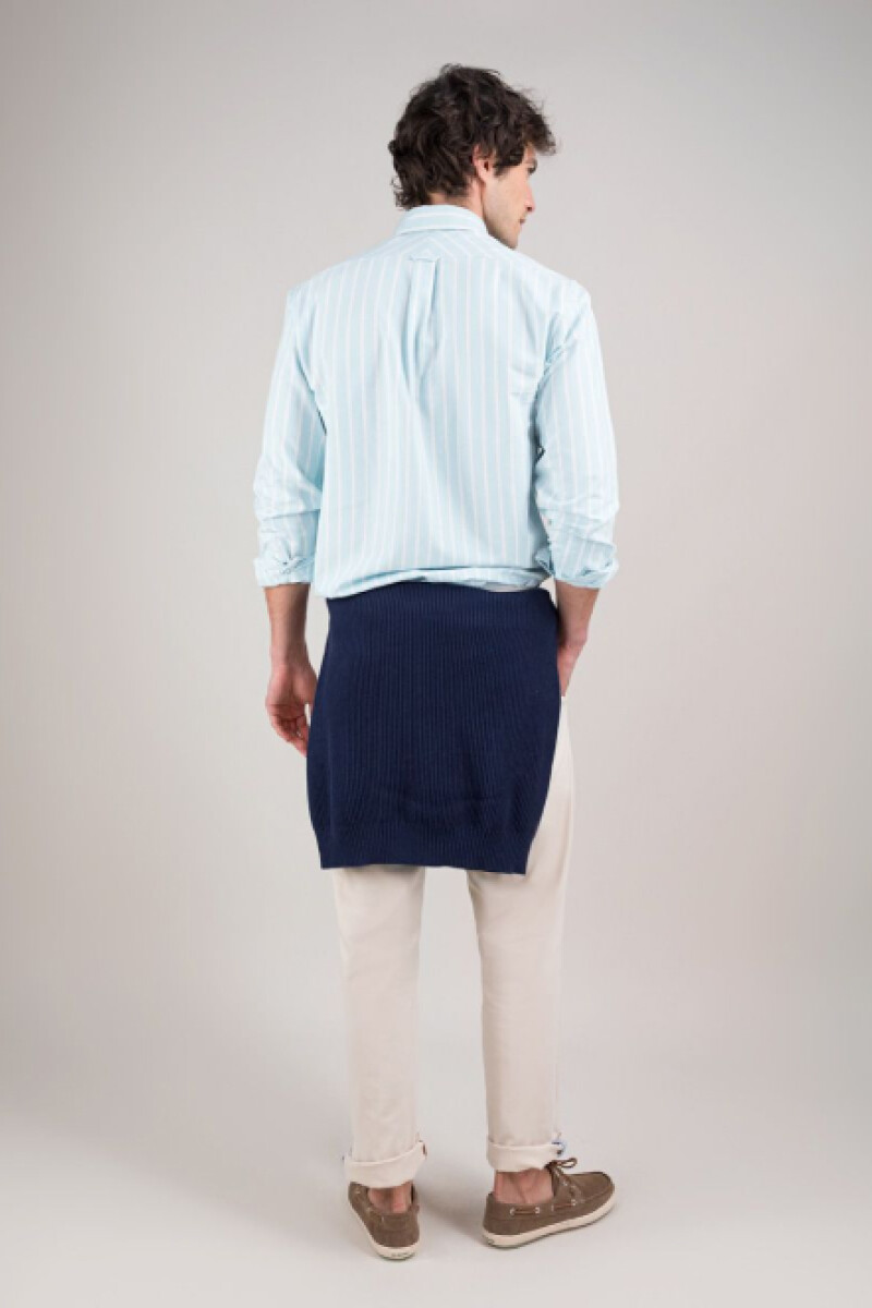Camisa Oxford Butcher Aguamarina