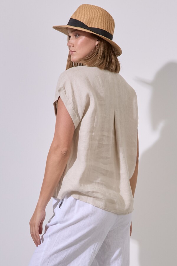 Camisa Lino BEIGE