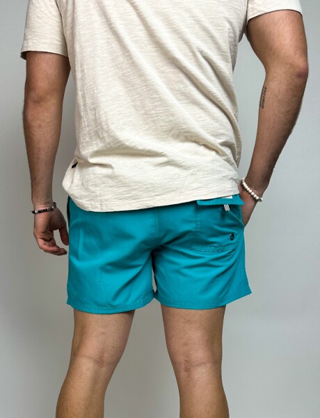 Short de baño liso Aldo Turquesa