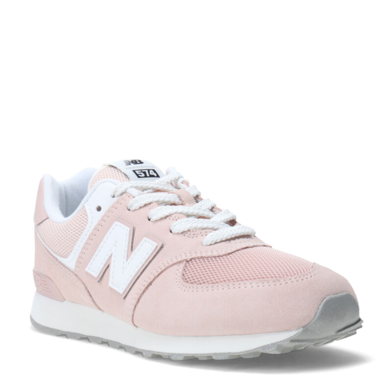 Championes de Niños New Balance 574 Rosa - Blanco