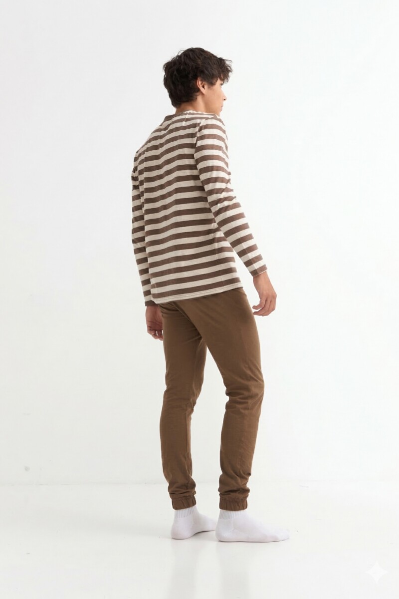 Pijama a rayas KHAKI