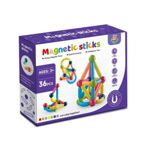 Set x 36 Piezas Magnéticas Colores Vibrantes U
