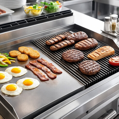 Plancha Lisa y Grillada con Base Plancha Lisa y Grillada con Base