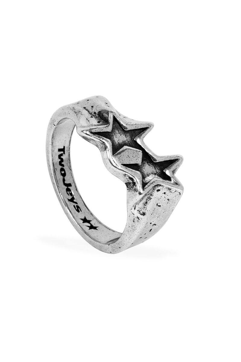 Twojeys Tilled Icon Ring Plata Plata