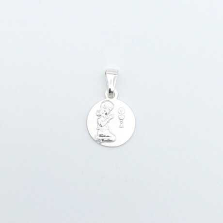 Medalla religiosa de Plata 925 Comunión Niña