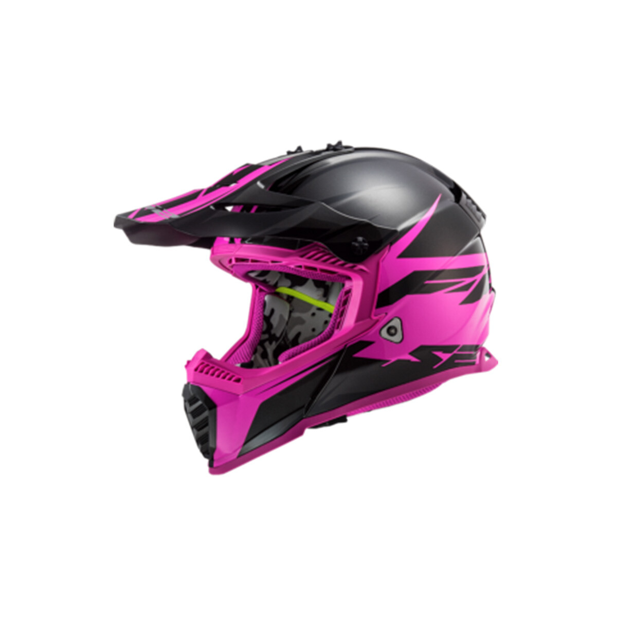 Casco LS2 Fast MX437 - Roar Negro y Violeta 