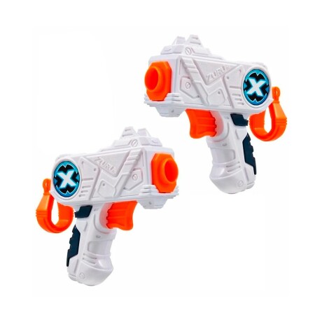 Set de 2 pistolas lanzadoras de dardos Zuru X-Shot Excel Micro con 16 dardos y 3 latas Blanco