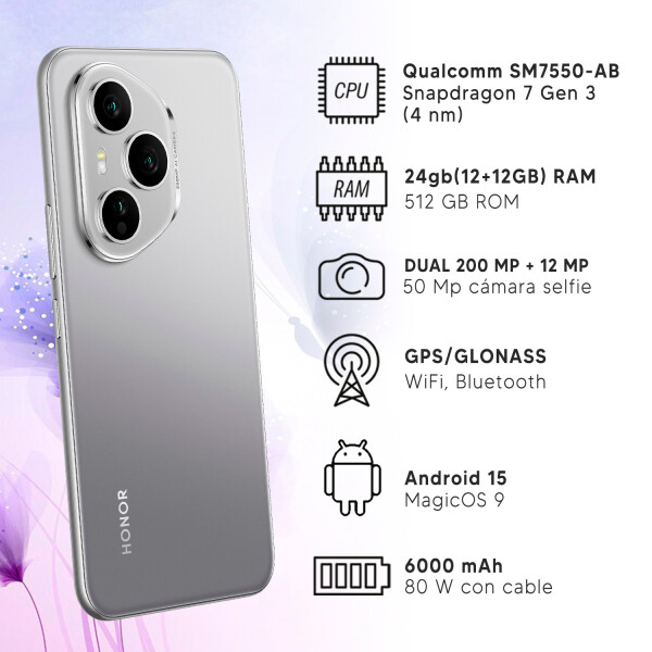 Honor 400 24gb (12+12) De Ram/ 512gb 5g GRIS