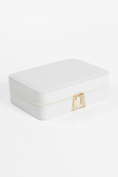 Alhajero con cierre blanco