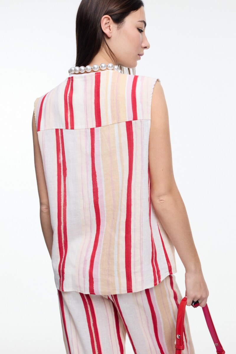 CHALECO BOLSILLOS Rojo