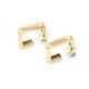 Aros cuadrados en oro 18k amarillo Aros cuadrados en oro 18k amarillo