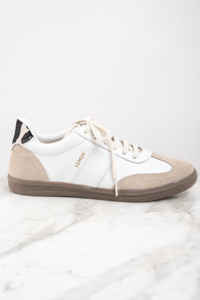 Zapatilla Cuero Nácar