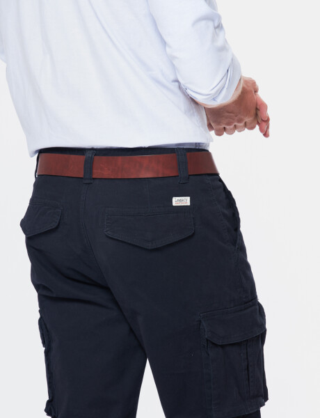 PANTALÓN CARGO Azul
