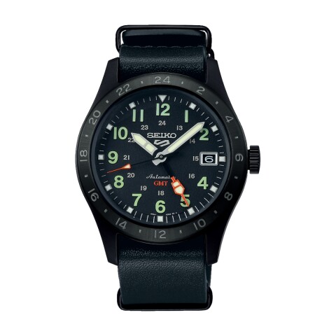 Reloj Seiko 5 Sports GMT SSK025K1 automático para hombre con correa NATO negra Reloj Seiko 5 Sports Gmt Ssk025k1 Automático Para Hombre Con Correa Nato Negra
