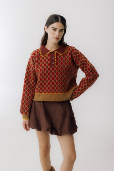 BUZO POLO LUCK Camel