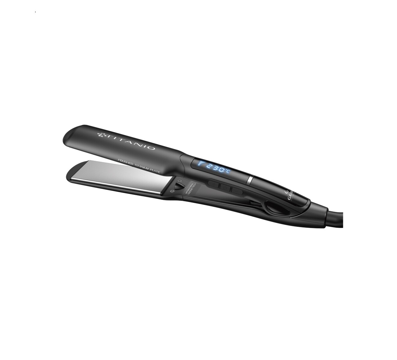 Plancha Gama XWIDE DIG 4D TITANIO 220V 