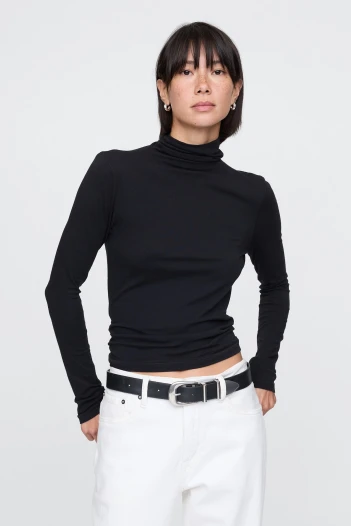 Remera Polera Mujer Black