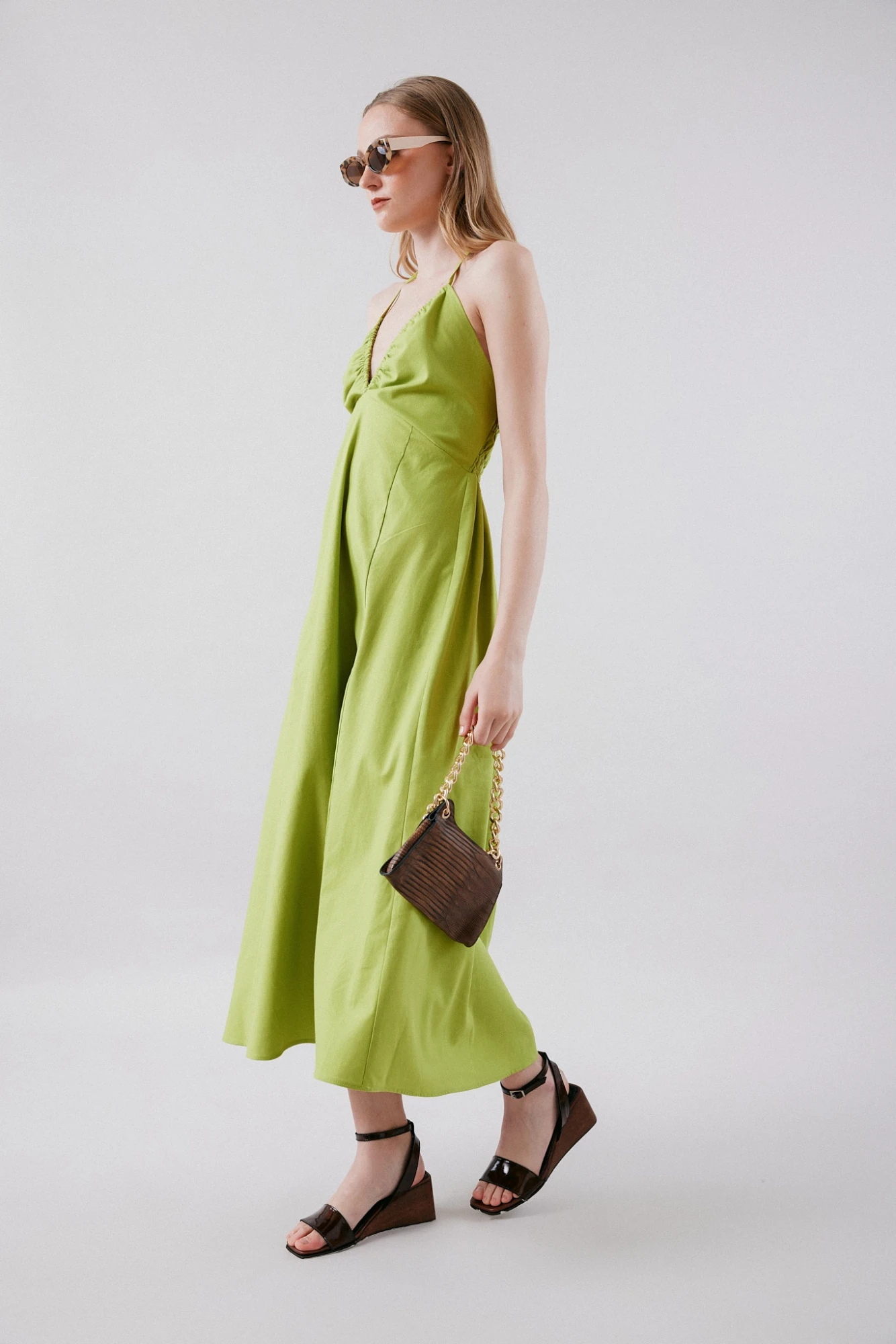 Vestido Gring verde s/m