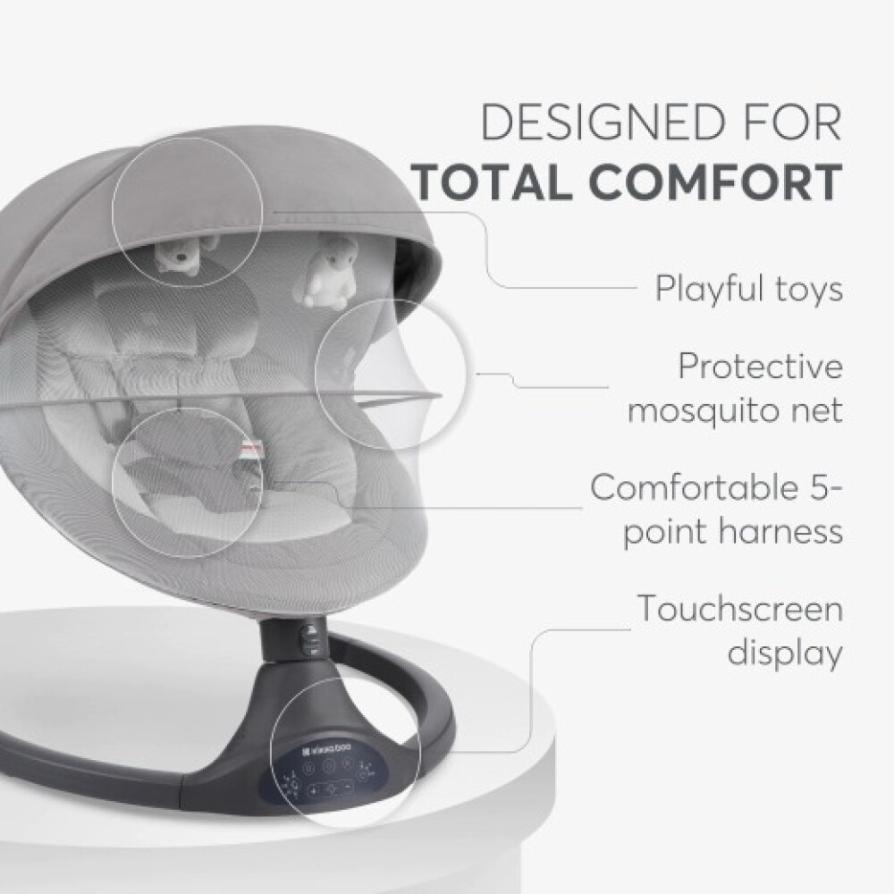 Mecedora codie KIKKABOO GRIS