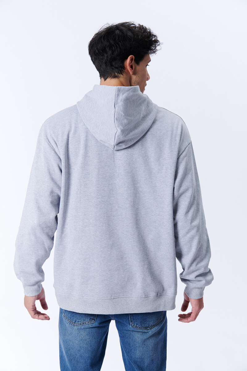 Canguro deportivo oversize Gris Melange