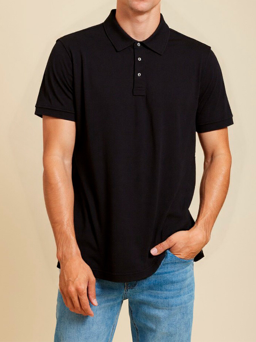 T-SHIRT POLO CORBIN - Negro 