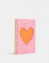 Anotadores Cuadernos y Memos Corazón Cuaderno A5 Calada Corazón - Combinacion Bicolor