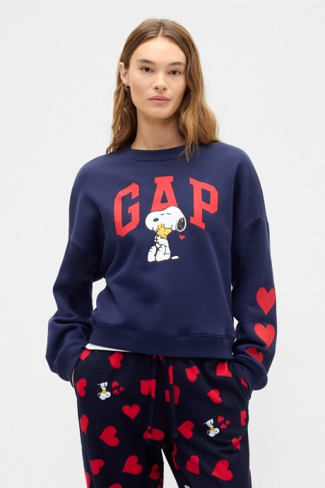Buzo Deportivo Logo Gap Snoopy Mujer Sp Snoopy Heart Logo