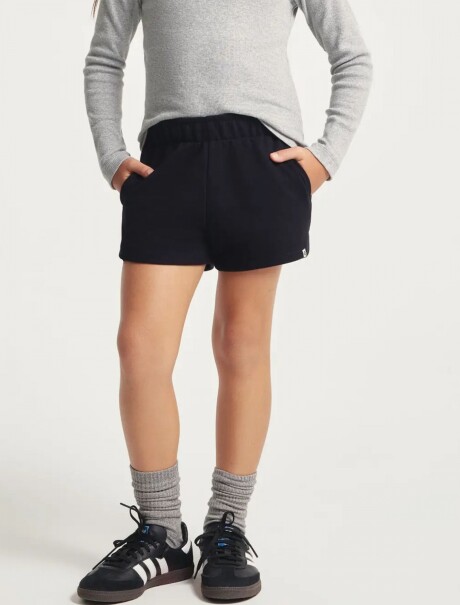 SHORT INFANTIL ESTILO RUNNING NEGRO