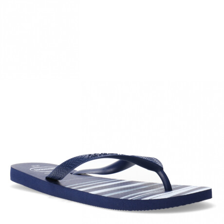 Ojotas de Hombre Havaianas Top Basic Azul Marino - Blanco