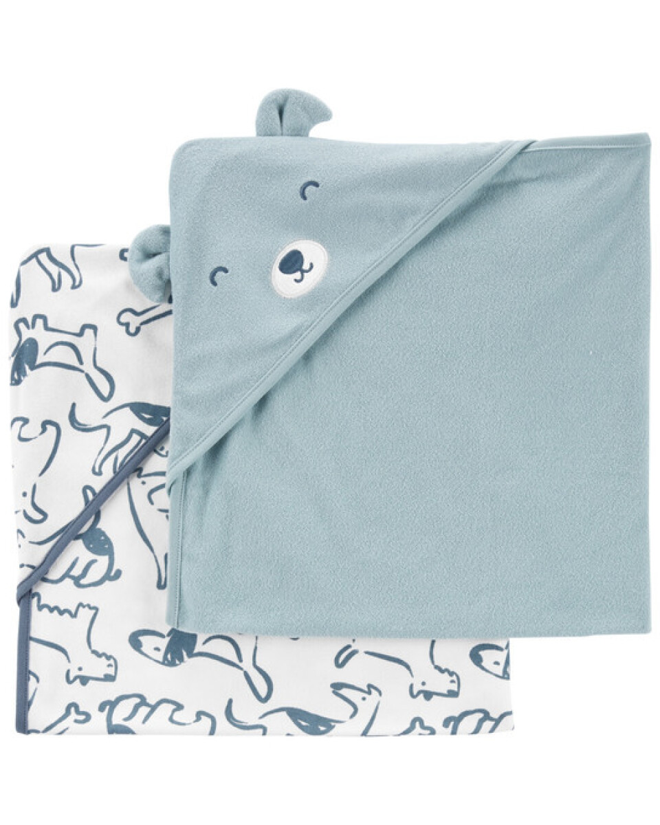 Set x2 toallas carters - celeste 