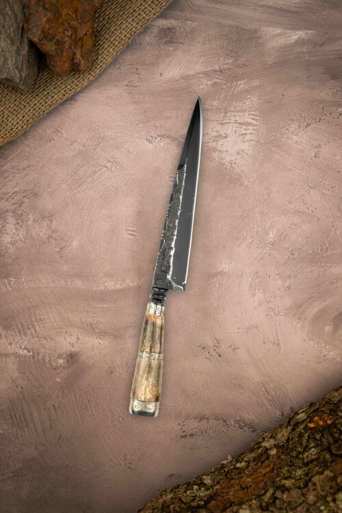 Cuchillo forjado, Cabo Hueso Cuchillo forjado, Cabo Hueso