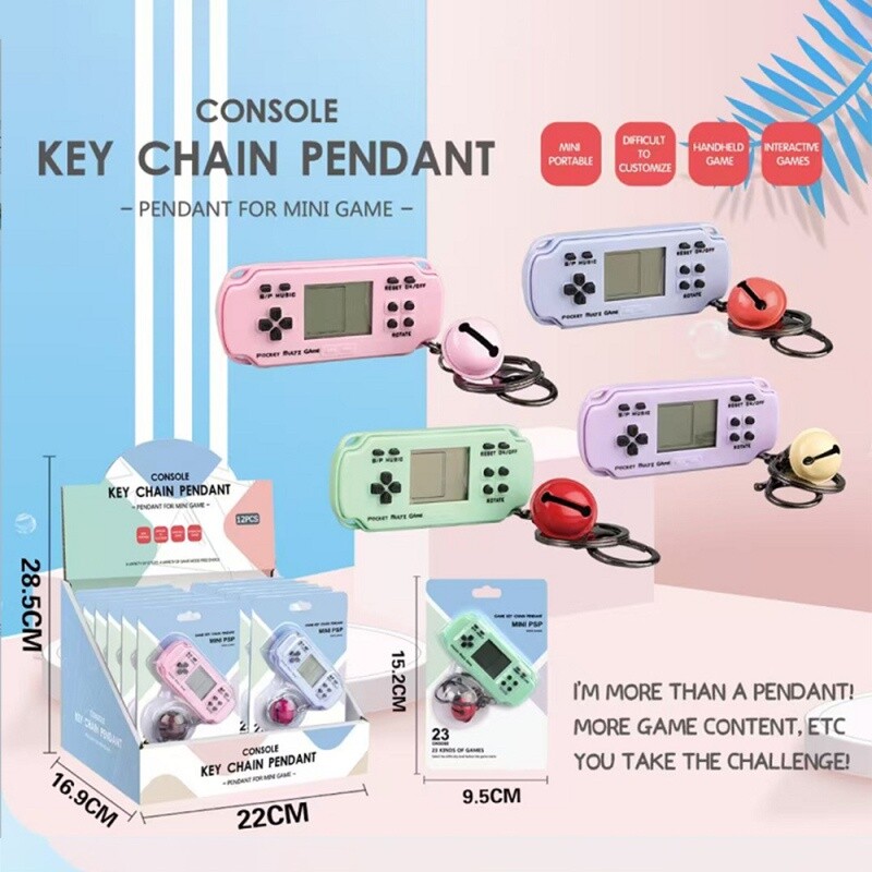 Llavero Mini Consola De 23 Juegos - Rectangular Colores Llavero Mini Consola De 23 Juegos - Rectangular Colores