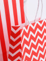BOLSA REGALO LINEAS RED ROJO