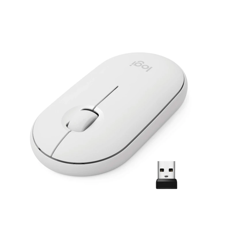 Mouse Pebble Bluetooth M350s White Mouse Pebble Bluetooth M350s White