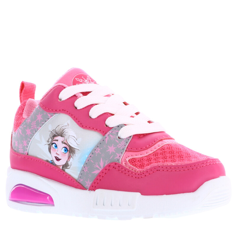 Championes Infantiles Disney Frozen c/Luces Rosado - Gris