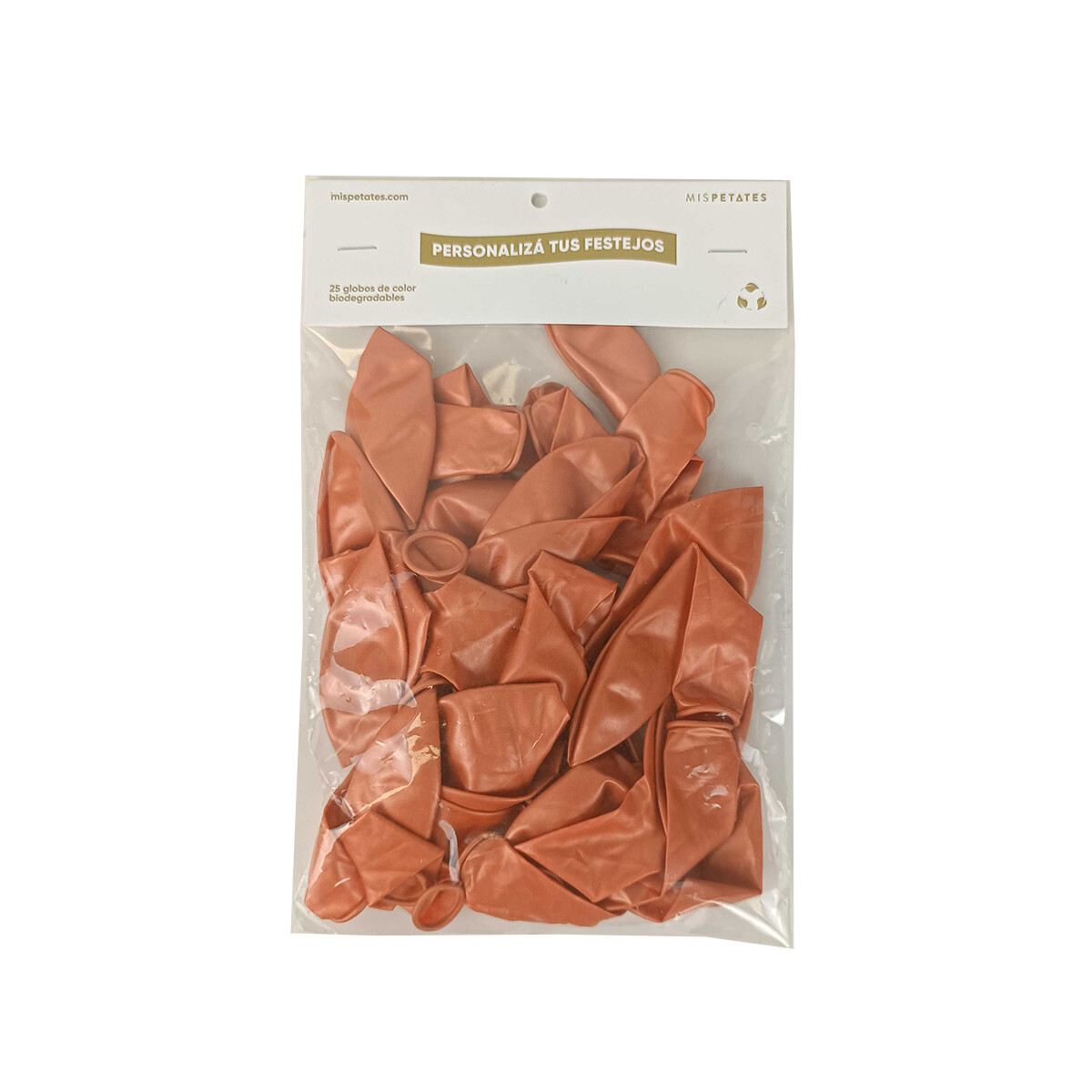 Globos biodegradables pack de 25 unidades - Marrón 