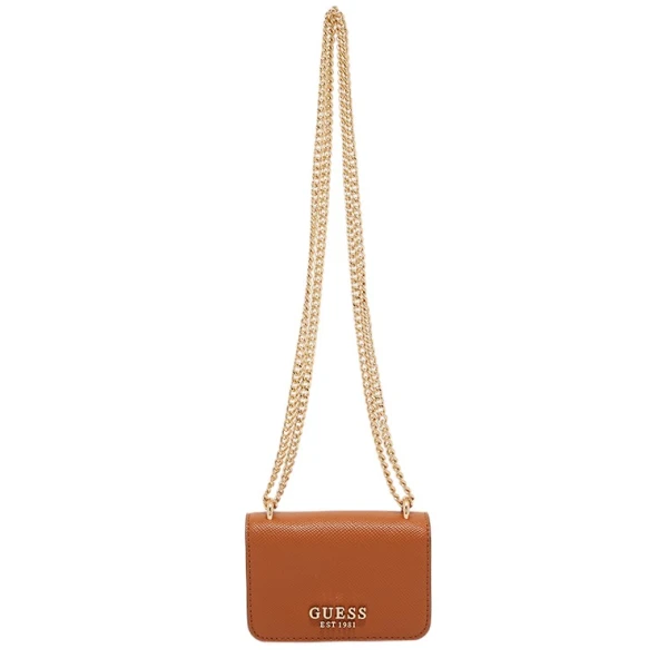 MINI CARTERA GUESS ALEXIE MINI VG841677 marrónuniforme