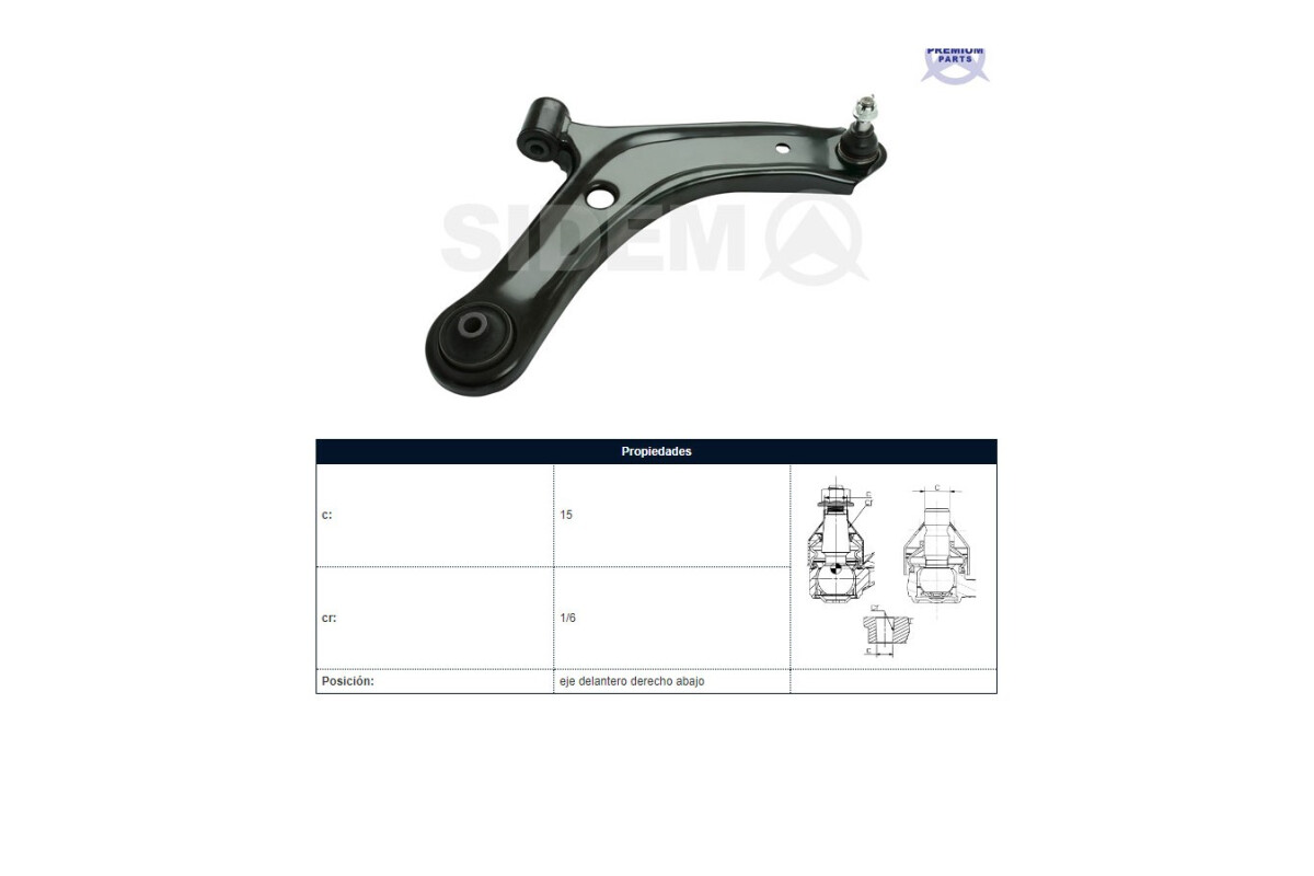 Parilla De Suspension Delantera Suzuki Vitara 16-25 Der Parilla De Suspension Delantera Suzuki Vitara 16-25 Der