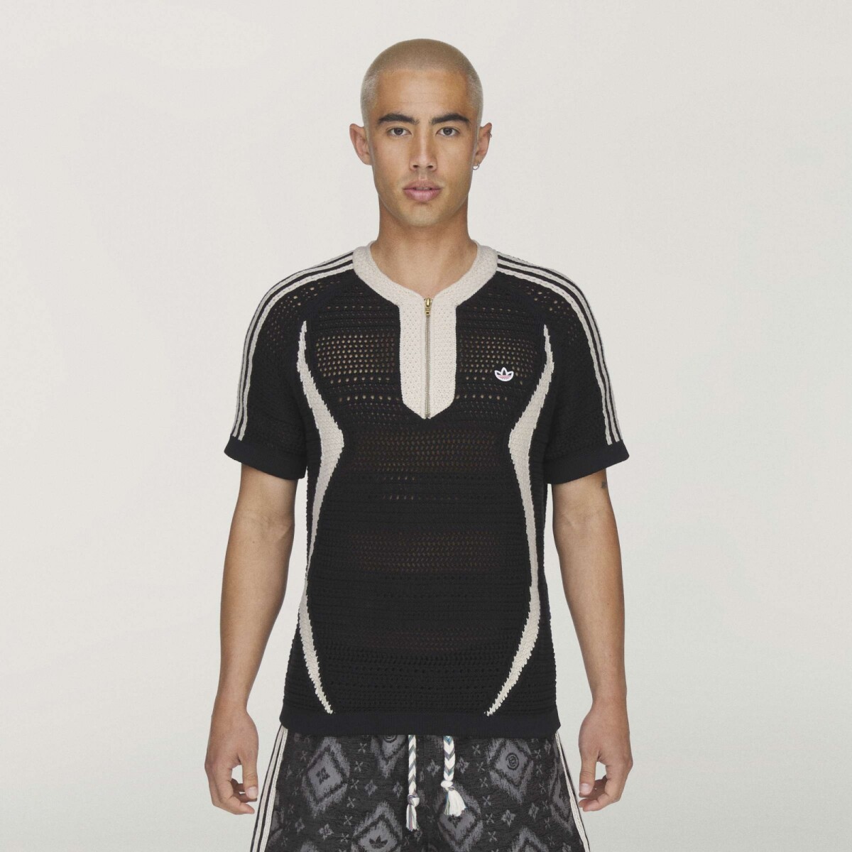 Remera Adidas CLOT Knit Jersey by Edison Chen - Negro 