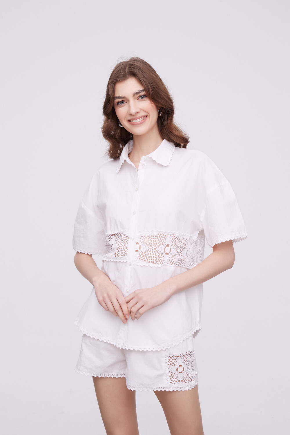 Camisa Shimmia Marfil / Off White