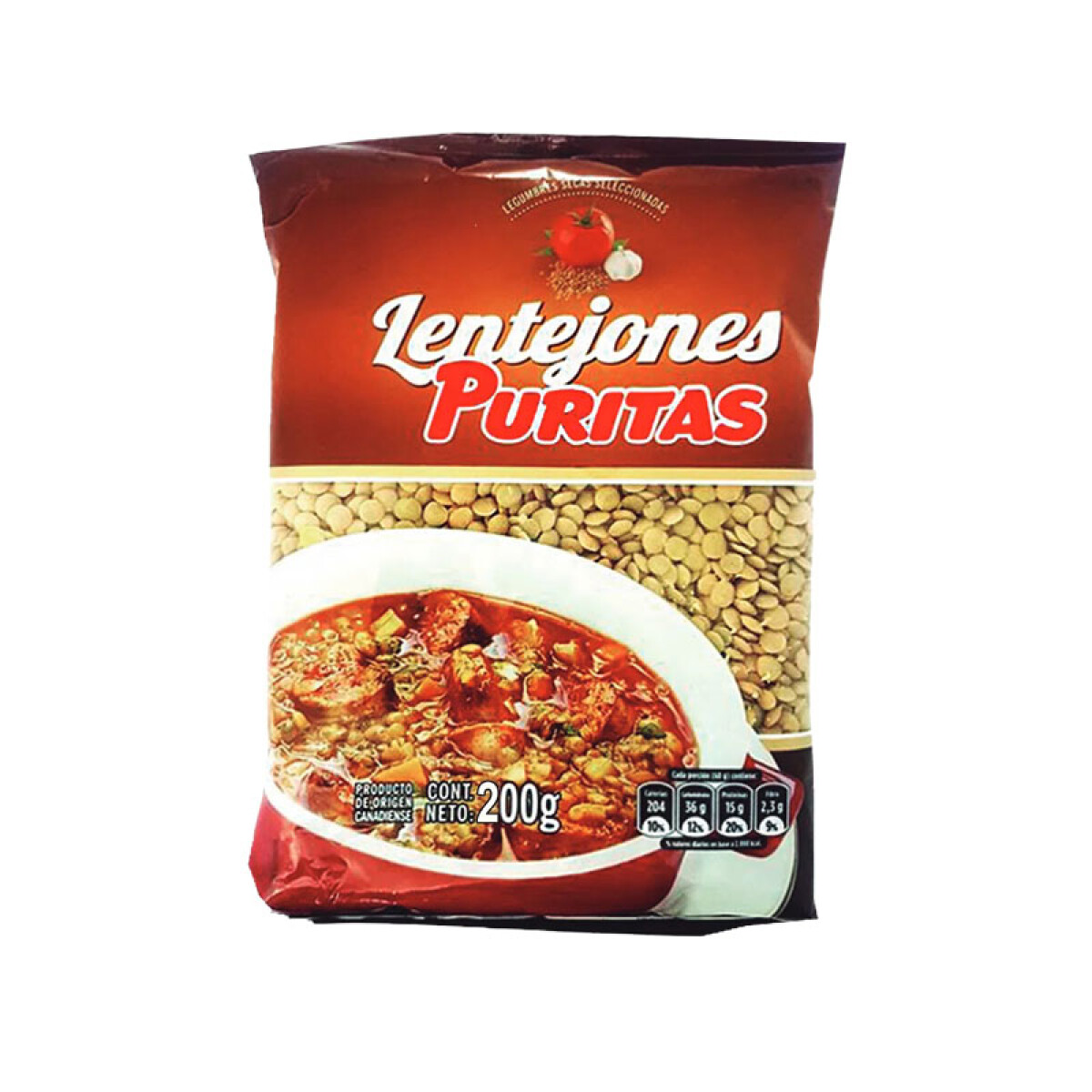 Lentejón PURITAS 200Grs 