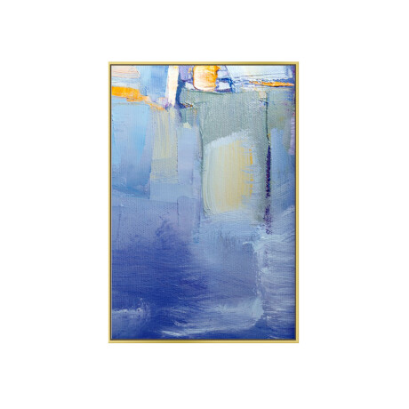 Cuadro Bastidor Abstracto Gama Azul Océano